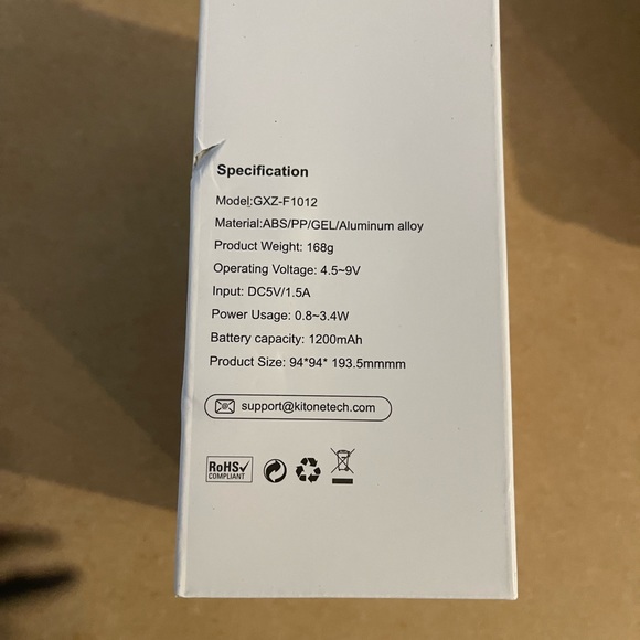 New GUSGO - Mini USB rechargeable fan 3 adj speeds & bendable tripod Free Gift - Picture 12 of 12